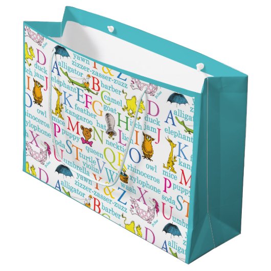 Dr. SeussのABCパターンと単語 ラージペーパーバッグ (正面アングル)