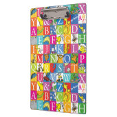 Dr. SeussのABCブロックカラフル文字パターン クリップボード (左)