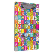 Dr. SeussのABCブロックカラフル文字パターン クリップボード (右)