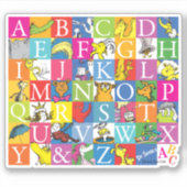Dr. SeussのABCブロックカラフル文字パターン シール (正面)