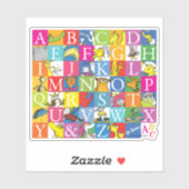 Dr. SeussのABCブロックカラフル文字パターン シール (シート)