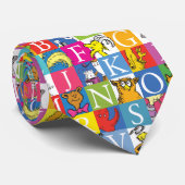 Dr. SeussのABCブロックカラフル文字パターン ネクタイ (ロール)