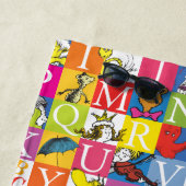 Dr. SeussのABCブロックカラフル文字パターン ビーチタオル (インサイチュ)