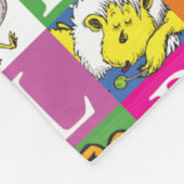 Dr. SeussのABCブロックカラフル文字パターン フリースブランケット (角)