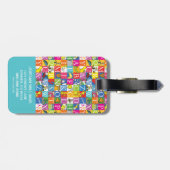 Dr. SeussのABCブロックカラフル文字パターン ラゲッジタグ (裏面横)