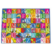 Dr. SeussのABCブロックカラフル文字パターン ラージペーパーバッグ (正面)