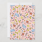 Dr. Seussキャラクターパターン |子供の誕生日 招待状 (裏面)