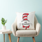 Dr. Seuss | かたつむり帽子の猫 カスタム先生名 クッション (椅子)