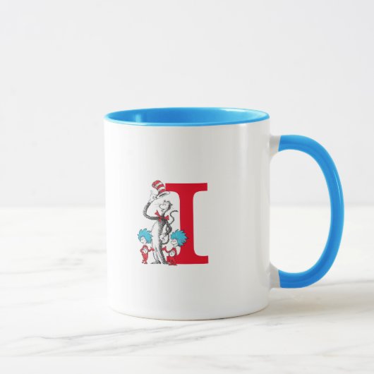 Dr. Seuss キャット イン ザ ハット Thing One モノグラム I マグカップ (右)