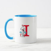 Dr. Seuss キャット イン ザ ハット Thing One モノグラム I マグカップ (左)