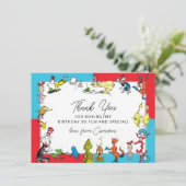 Dr. Seuss -キャラクター |子供の誕生日 サンキューカード (スタンド正面)