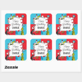 Dr. Seuss -キャラクター |子供の誕生日 スクエアシール (シート)