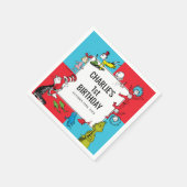 Dr. Seuss -キャラクター |子供の誕生日 スタンダードカクテルナプキン (角)