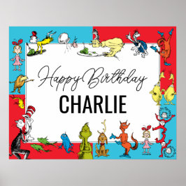 Dr. Seuss -キャラクター |子供の誕生日 ポスター