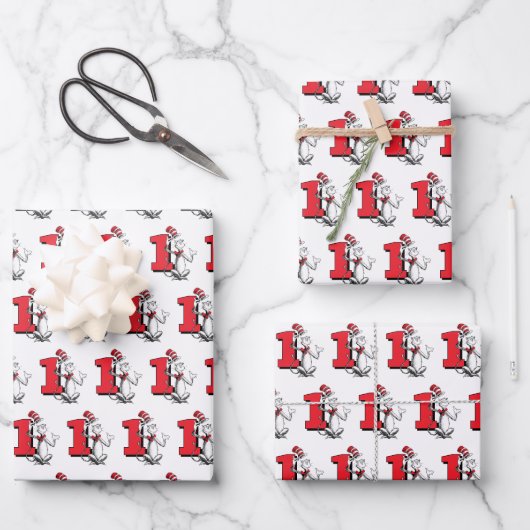 Dr. Seuss -キャラクター |子供の誕生日 ラッピングペーパーシート (正面)