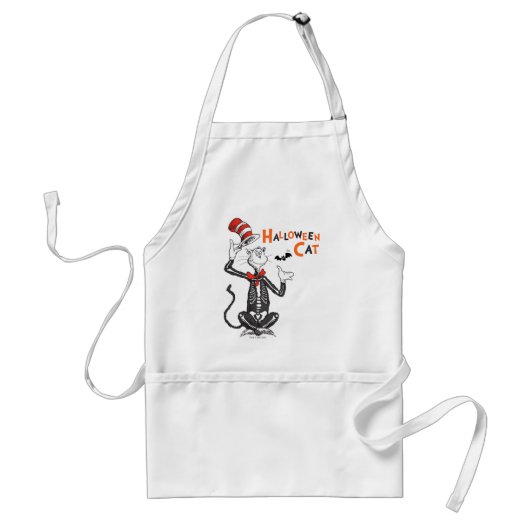 Dr. Seuss | ハロウィンの帽子猫 スタンダードエプロン (正面)