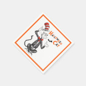 Dr. Seuss | ハロウィンの帽子猫 スタンダードカクテルナプキン (角)