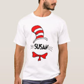 Dr. Seuss | 帽子のかぶりもの猫 - パパへ Tシャツ (正面)