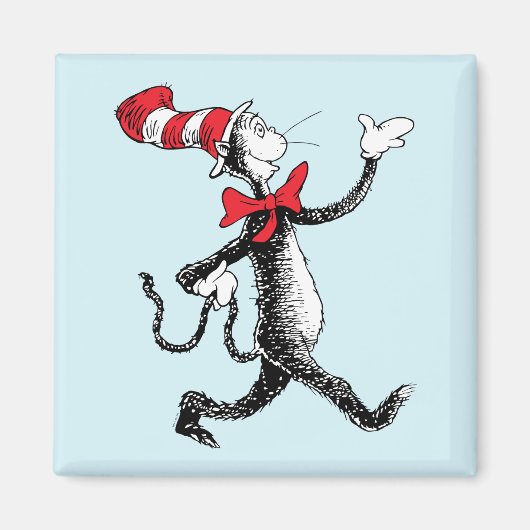 Dr. Seuss | 帽子の中の猫のキャットウォーク マグネット (正面)