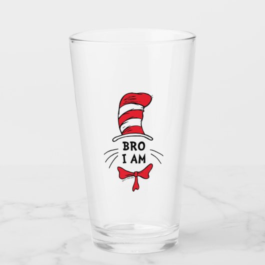 Dr. Seuss | 帽子の中の猫 - ブラザー タンブラーグラス (正面)