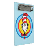 Dr. Seuss | 帽子の中の猫 頭 グラフィック ミニクリップボード (アングル)