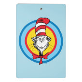Dr. Seuss | 帽子の中の猫 頭 グラフィック ミニクリップボード (裏面)
