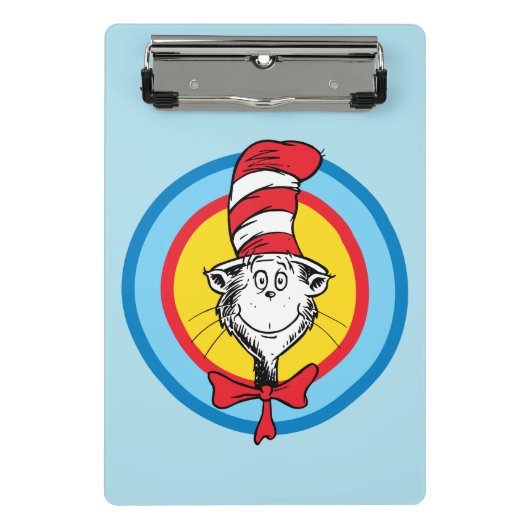 Dr. Seuss | 帽子の中の猫 頭 グラフィック ミニクリップボード (正面)