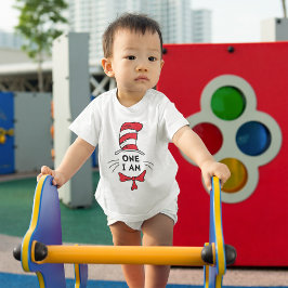 Dr. Seuss | 帽子の中の猫 - One I am ベビーTシャツ