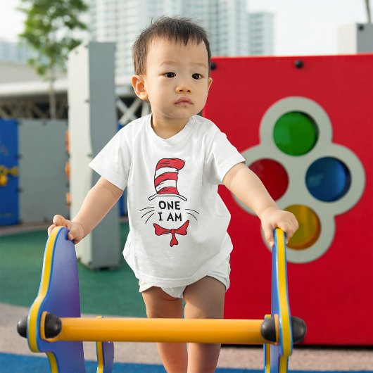 Dr. Seuss | 帽子の中の猫 - One I am ベビーTシャツ