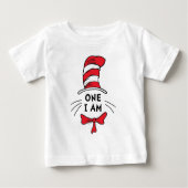 Dr. Seuss | 帽子の中の猫 - One I am ベビーTシャツ (正面)