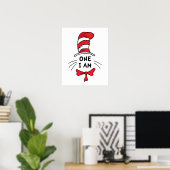 Dr. Seuss | 帽子の中の猫 - One I am ポスター (ホームオフィス)