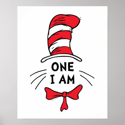 Dr. Seuss | 帽子の中の猫 - One I am ポスター (正面)