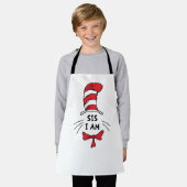 Dr. Seuss | 帽子の中の猫 - Sis I am エプロン (着用した状態)