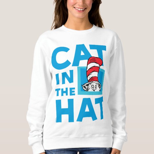 Dr. Seuss | 帽子の猫 ロゴ スウェットシャツ (正面)
