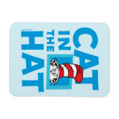 Dr. Seuss | 帽子の猫 ロゴ マグネット (横)