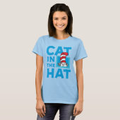 Dr. Seuss | 帽子をかぶった猫のロゴ Tシャツ (正面フル)