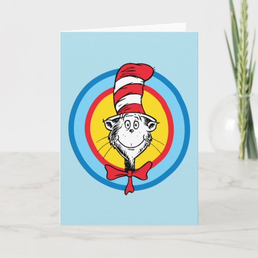 Dr. Seuss | 帽子屋の猫 頭 グラフィック カード (正面)