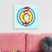 Dr. Seuss | 帽子屋の猫 頭 グラフィック キャンバスプリント (インサイチュ (リビング))