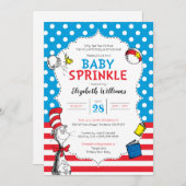 Dr. Seuss - Cat in the Hatベビー散水 招待状 (正面/裏面)