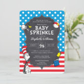 Dr. Seuss - Cat in the Hatベビー散水 招待状 (スタンド正面)