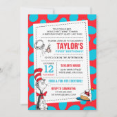 Dr. Seuss Cat in the Hat誕生日写真の追加 招待状 (正面)