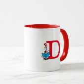 Dr. Seuss Cat in the Hat - 読s Monogram D マグカップ (正面右)