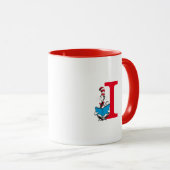 Dr. Seuss Cat in the Hat - 読s Monogram I マグカップ (正面右)