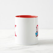 Dr. Seuss Cat in the Hat - 読s Monogram K マグカップ (中央)
