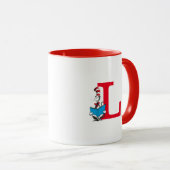 Dr. Seuss Cat in the Hat - 読s Monogram L マグカップ (正面右)