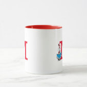 Dr. Seuss Cat in the Hat - 読s Monogram M マグカップ (中央)