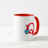 Dr. Seuss Cat in the Hat - 読s Monogram Q マグカップ (正面右)