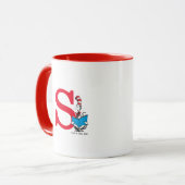 Dr. Seuss Cat in the Hat - 読s Monogram S マグカップ (正面左)