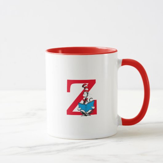 Dr. Seuss Cat in the Hat - 読s Monogram Z マグカップ (右)