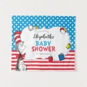 Dr. Seuss | Cat in the Hat Baby Shower タペストリー (正面(横))